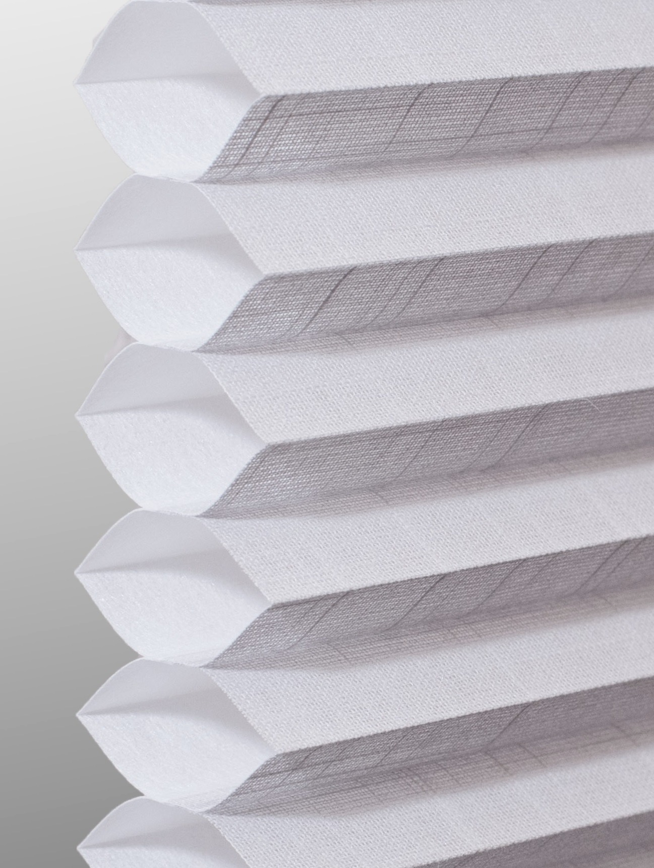 Gray Sheen Slub woven cellular shade fabric swatch