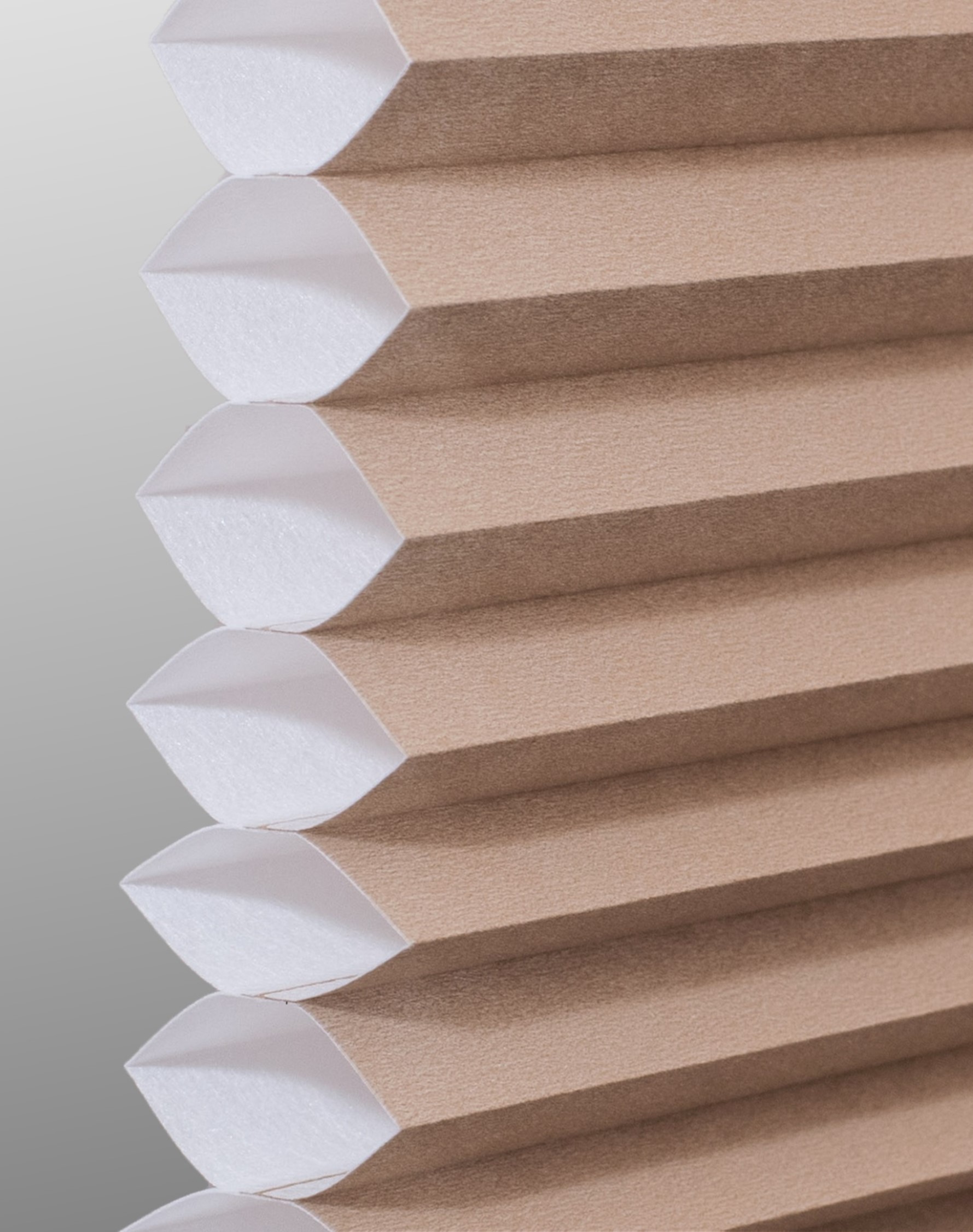 Pongee Single cell · Fire retardant cellular shade fabric swatch