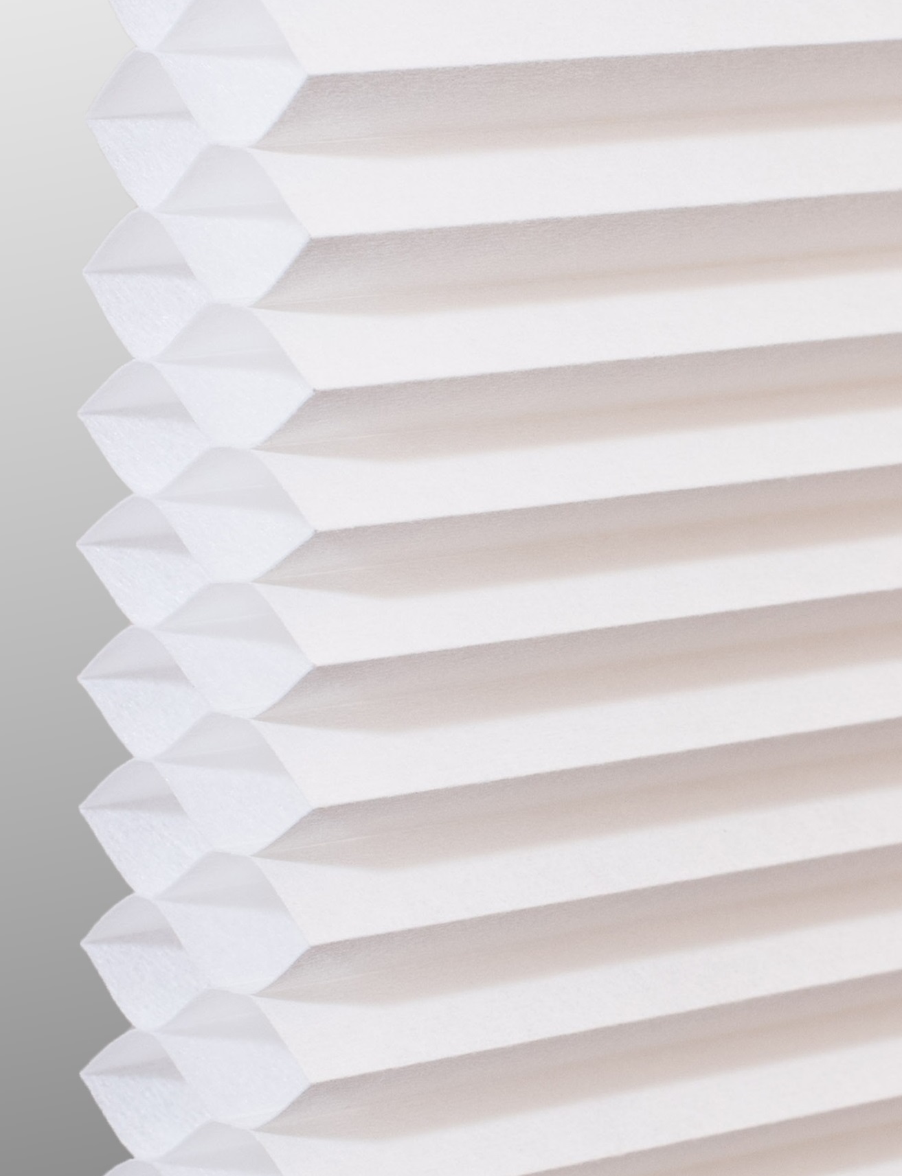 White Dove Double cell cellular shade fabric swatch