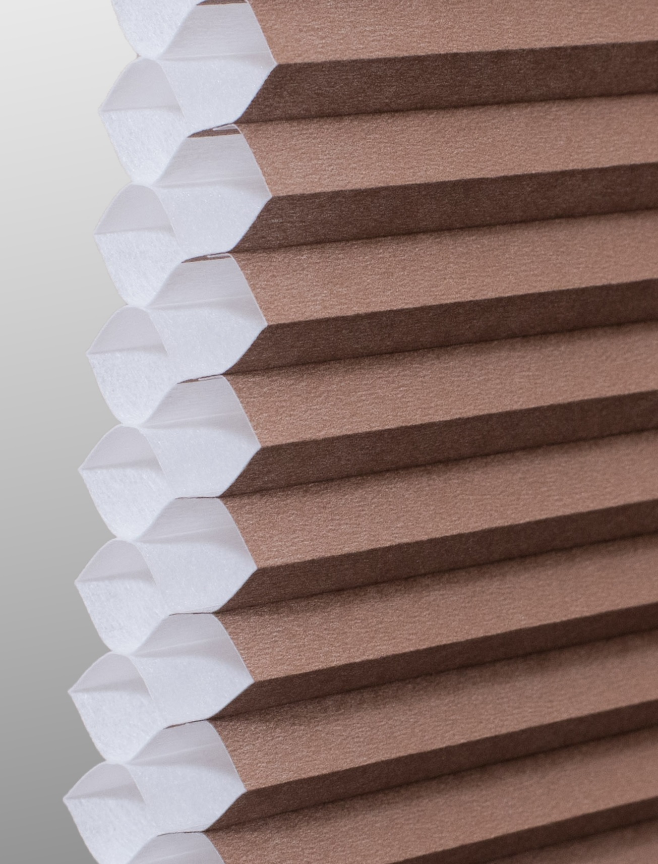 Cocoa Double cell cellular shade fabric swatch