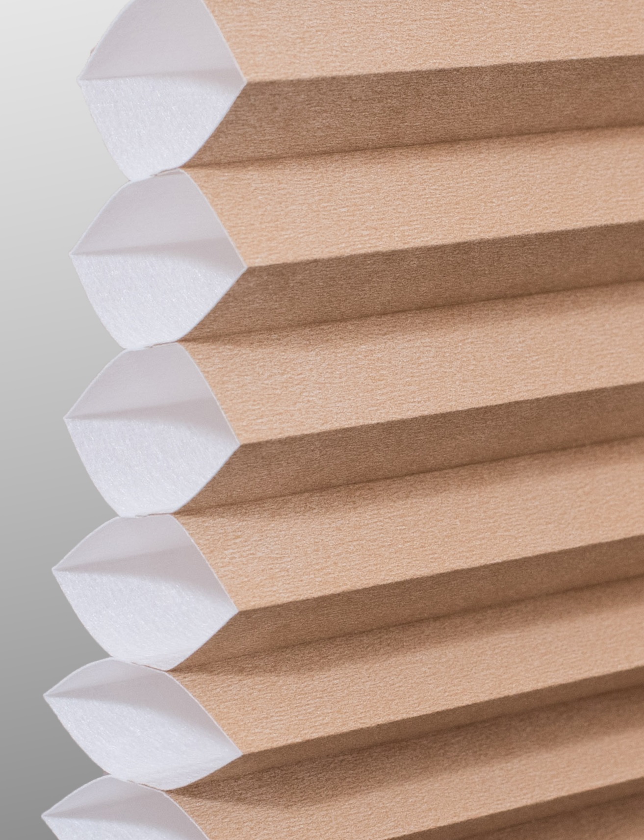 Biscuit Single cell cellular shade fabric swatch