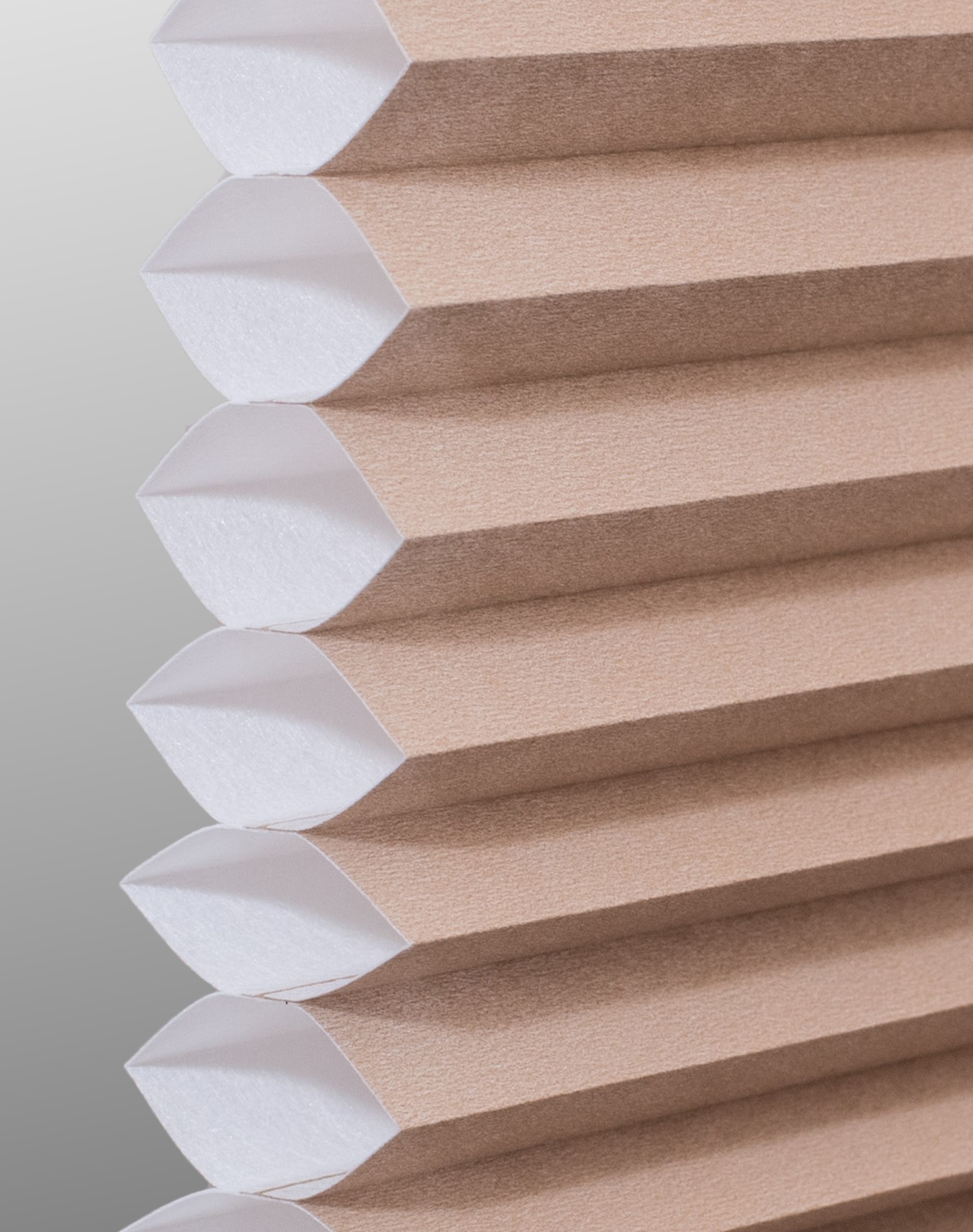 Pongee Single cell cellular shade fabric swatch