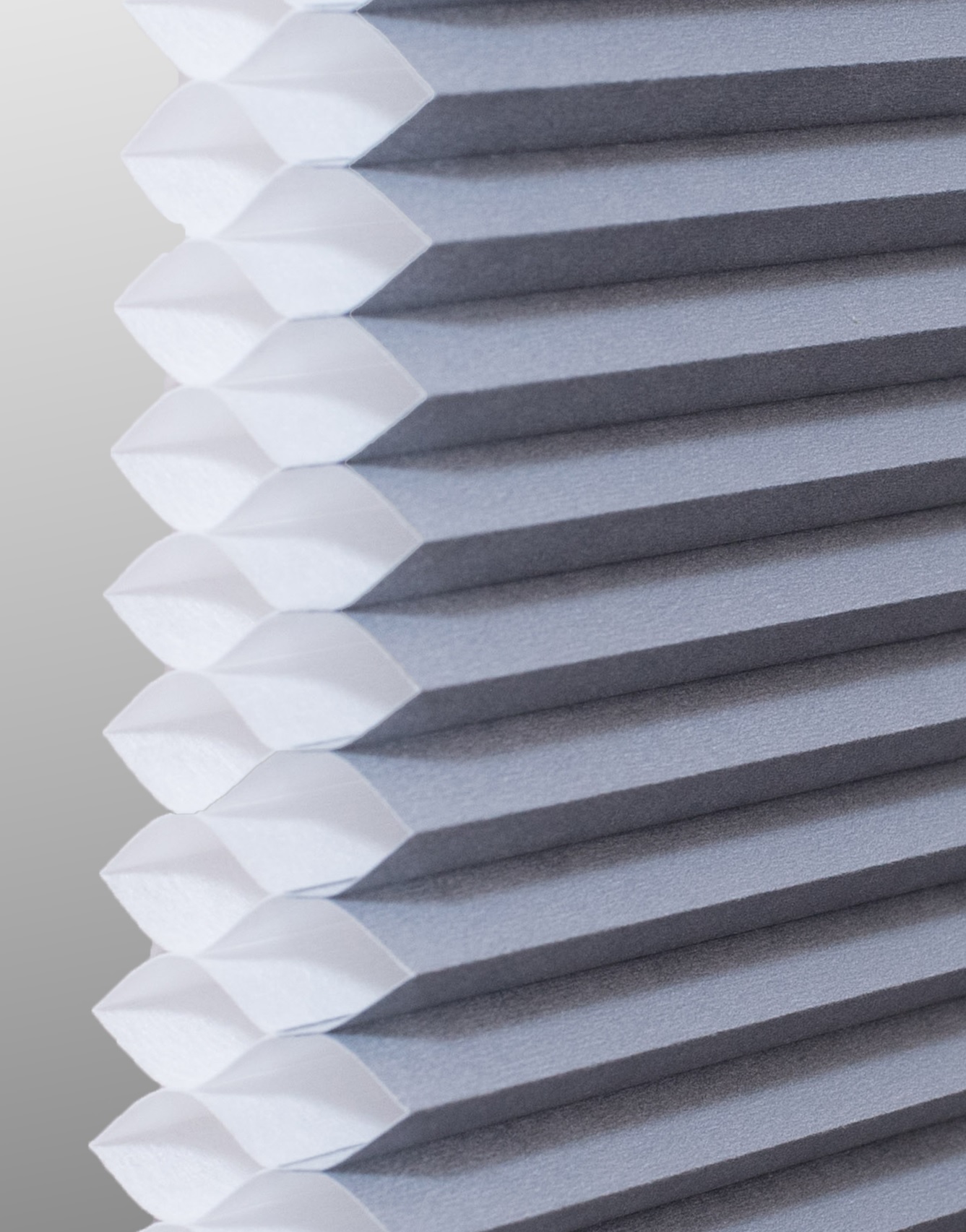 Royal Gray Double cell cellular shade fabric swatch