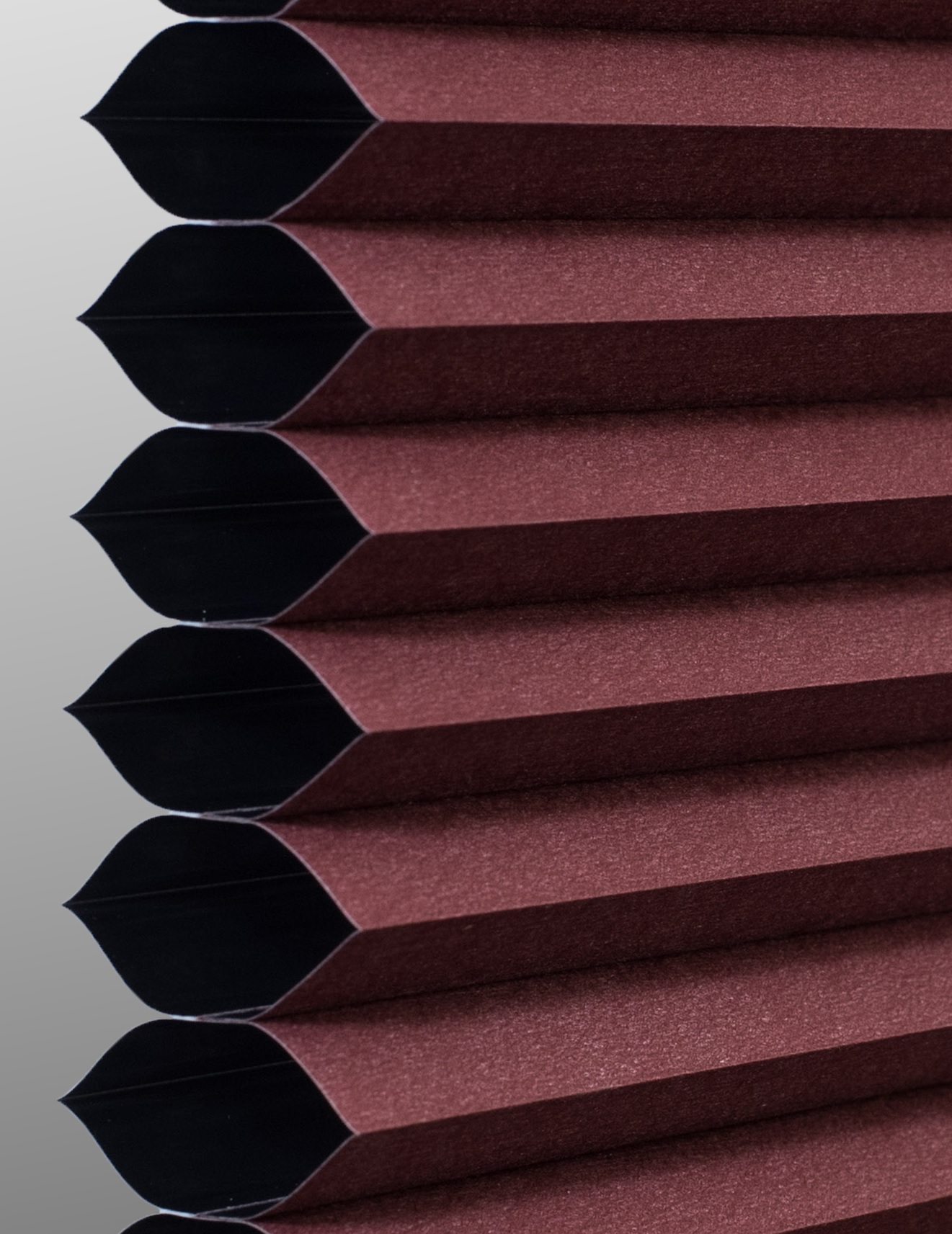 Bordeaux Single cell cellular shade fabric swatch