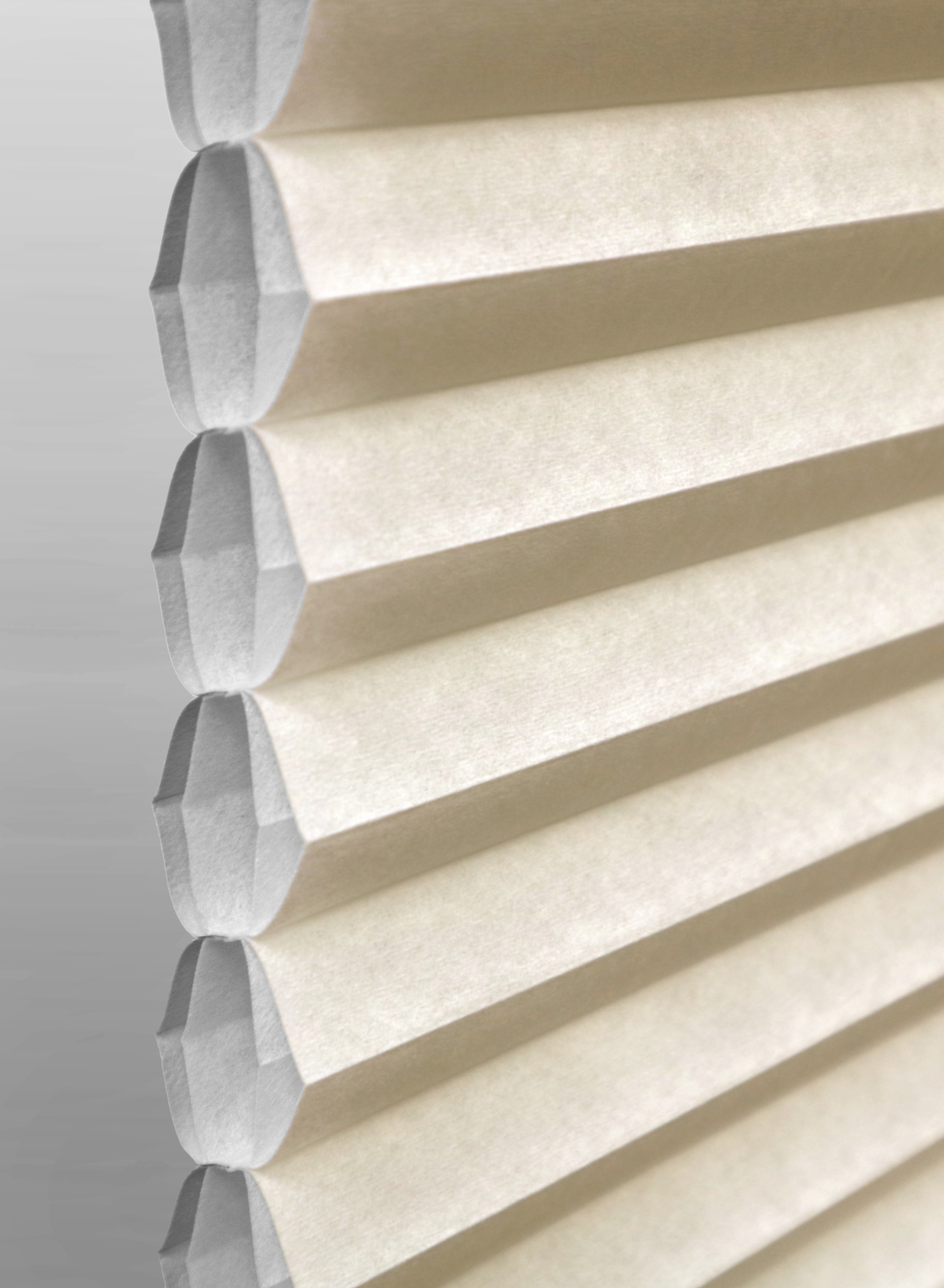 Taupe Cell-in-a-cell cellular shade fabric swatch