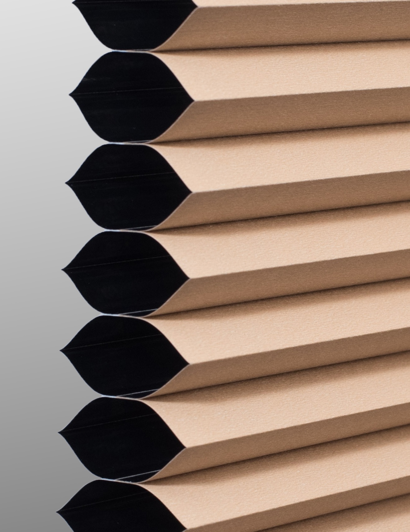 Ocher Single cell cellular shade fabric swatch