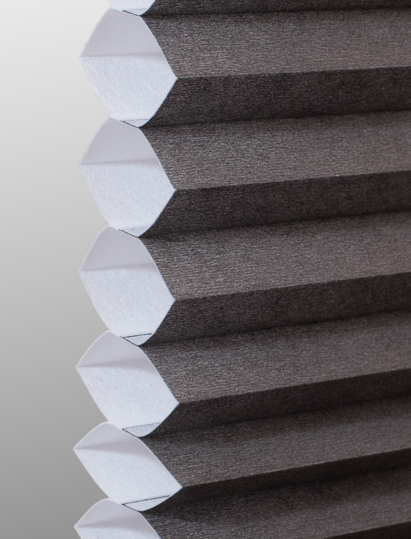 Anthracite Single cell cellular shade fabric swatch