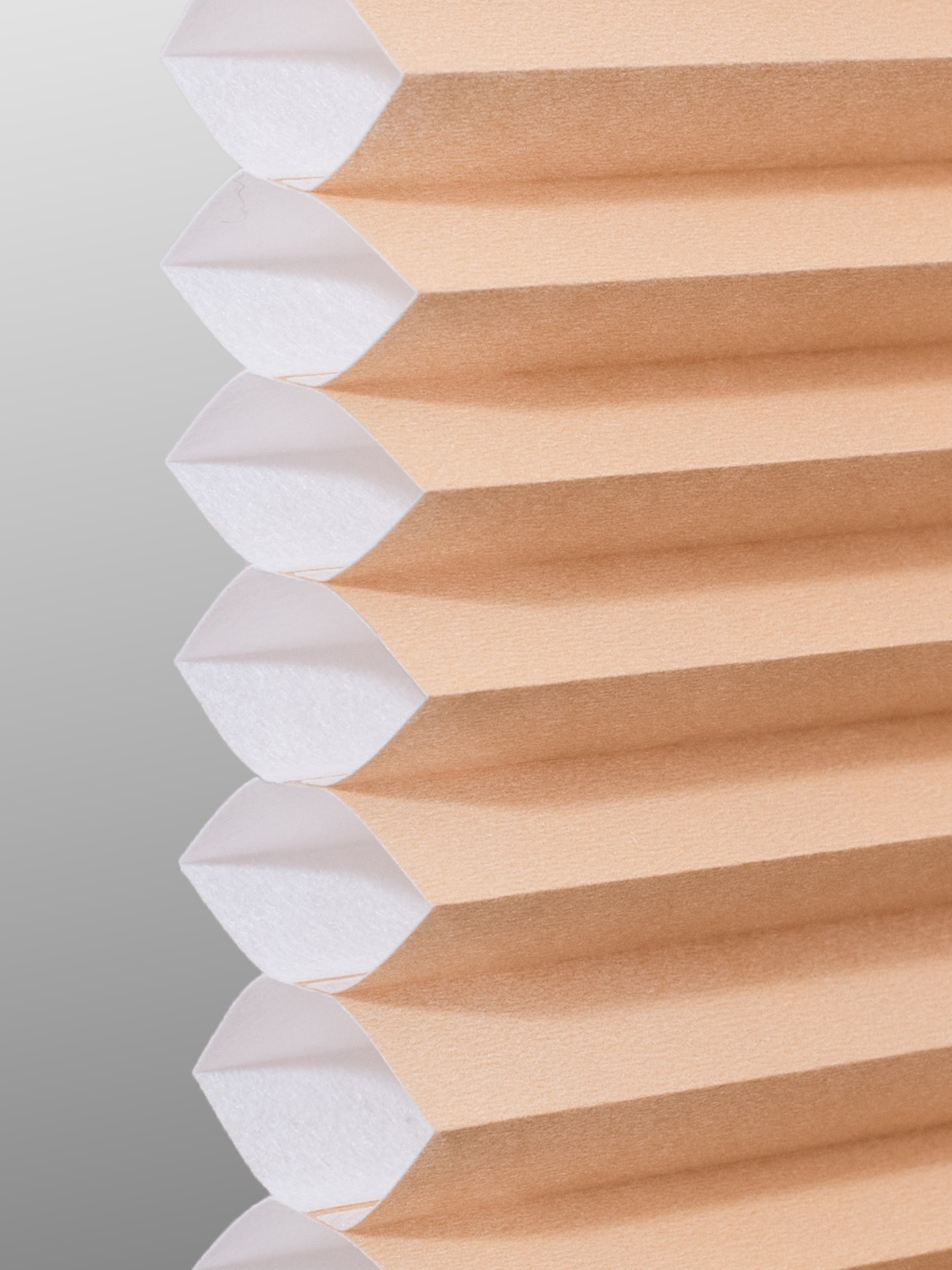 Ocher Single cell cellular shade fabric swatch