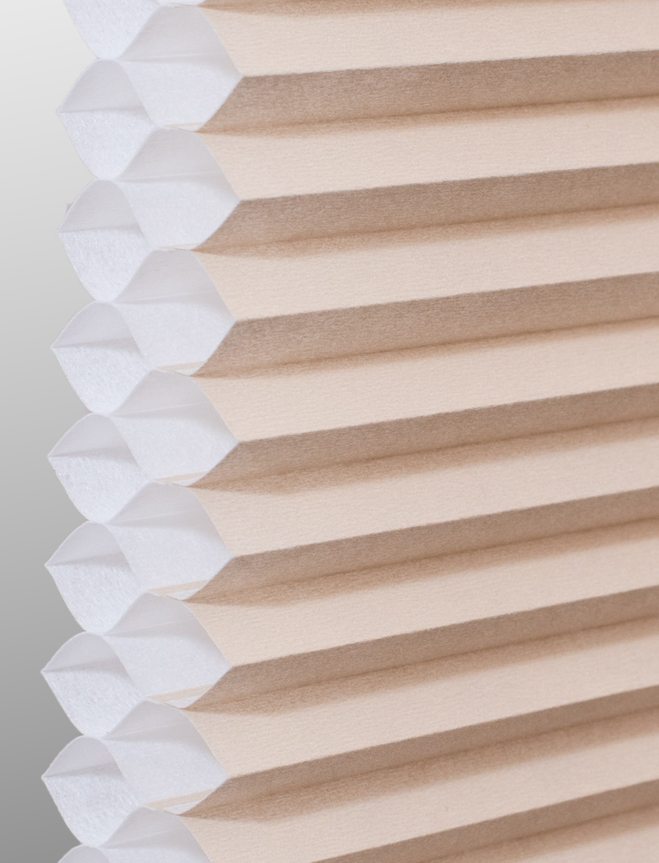 Fawn Double cell cellular shade fabric swatch