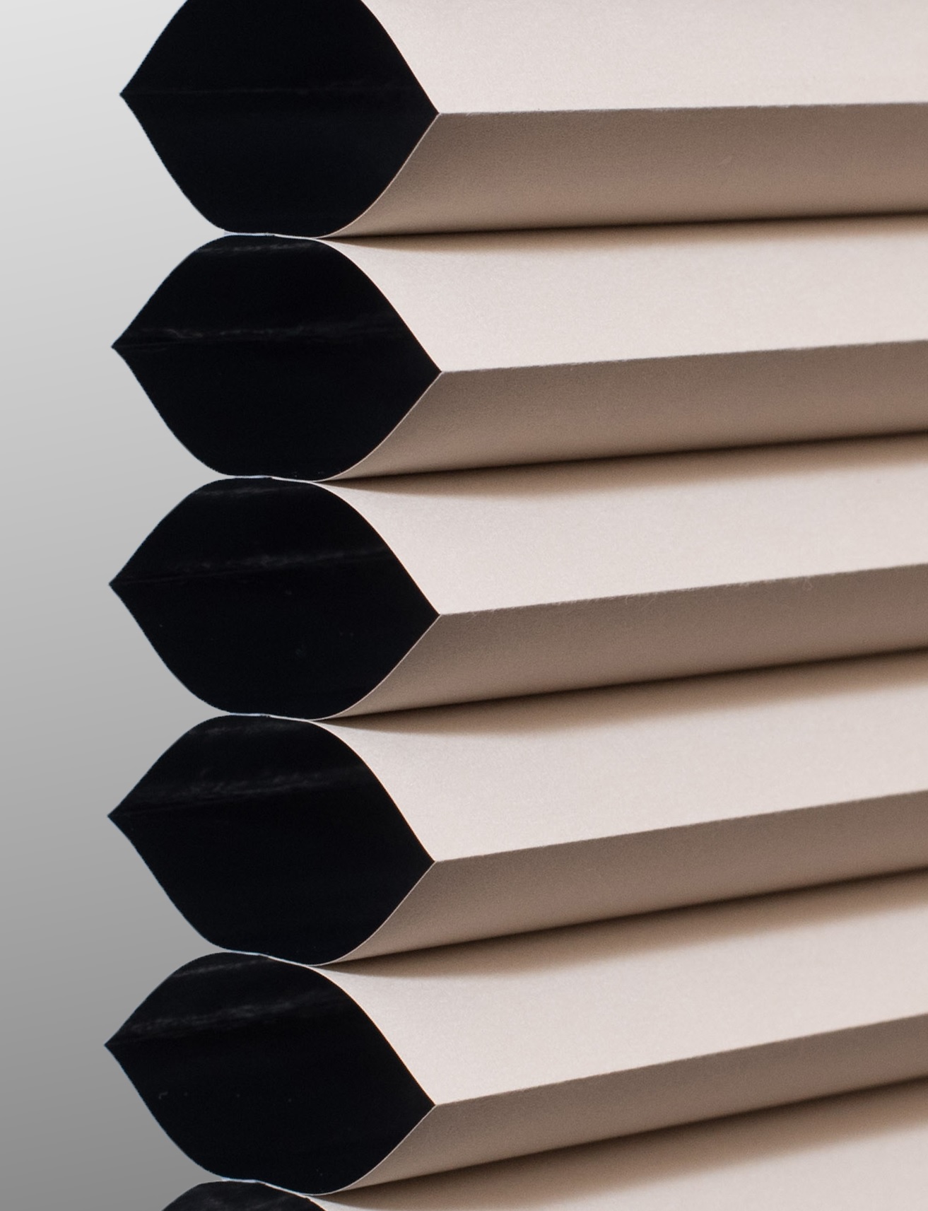 Cream Smooth cellular shade fabric swatch