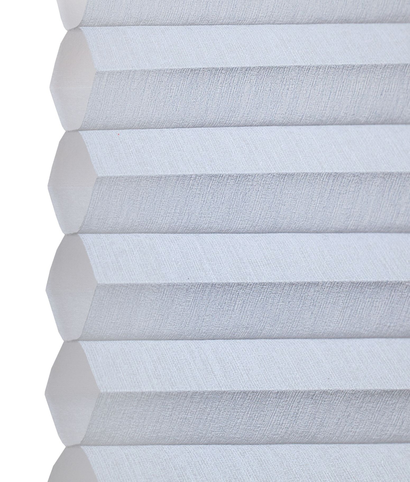 Stonington Gray LUX linen cellular shade fabric swatch