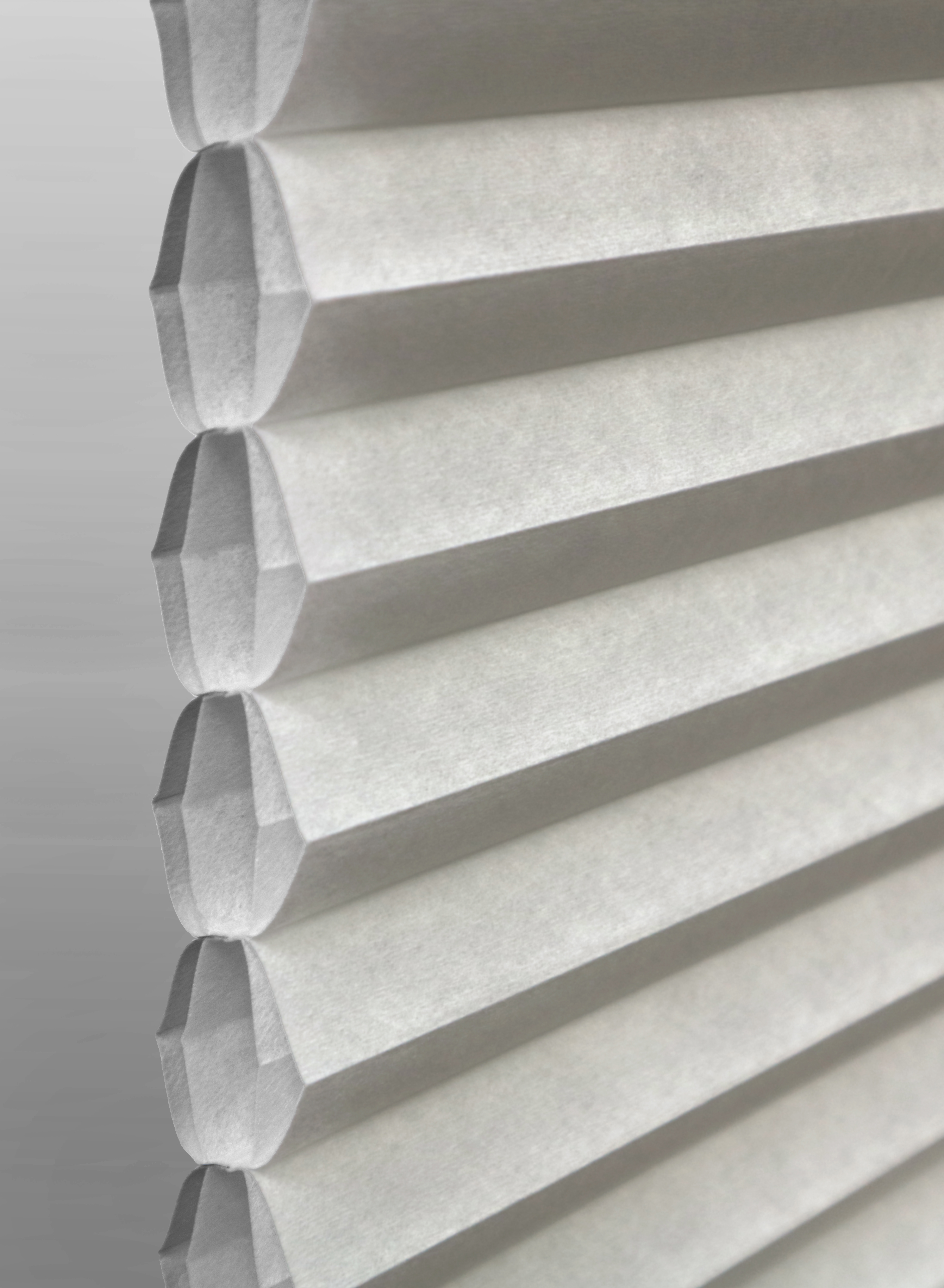 Classic Gray Cell-in-a-cell cellular shade fabric swatch