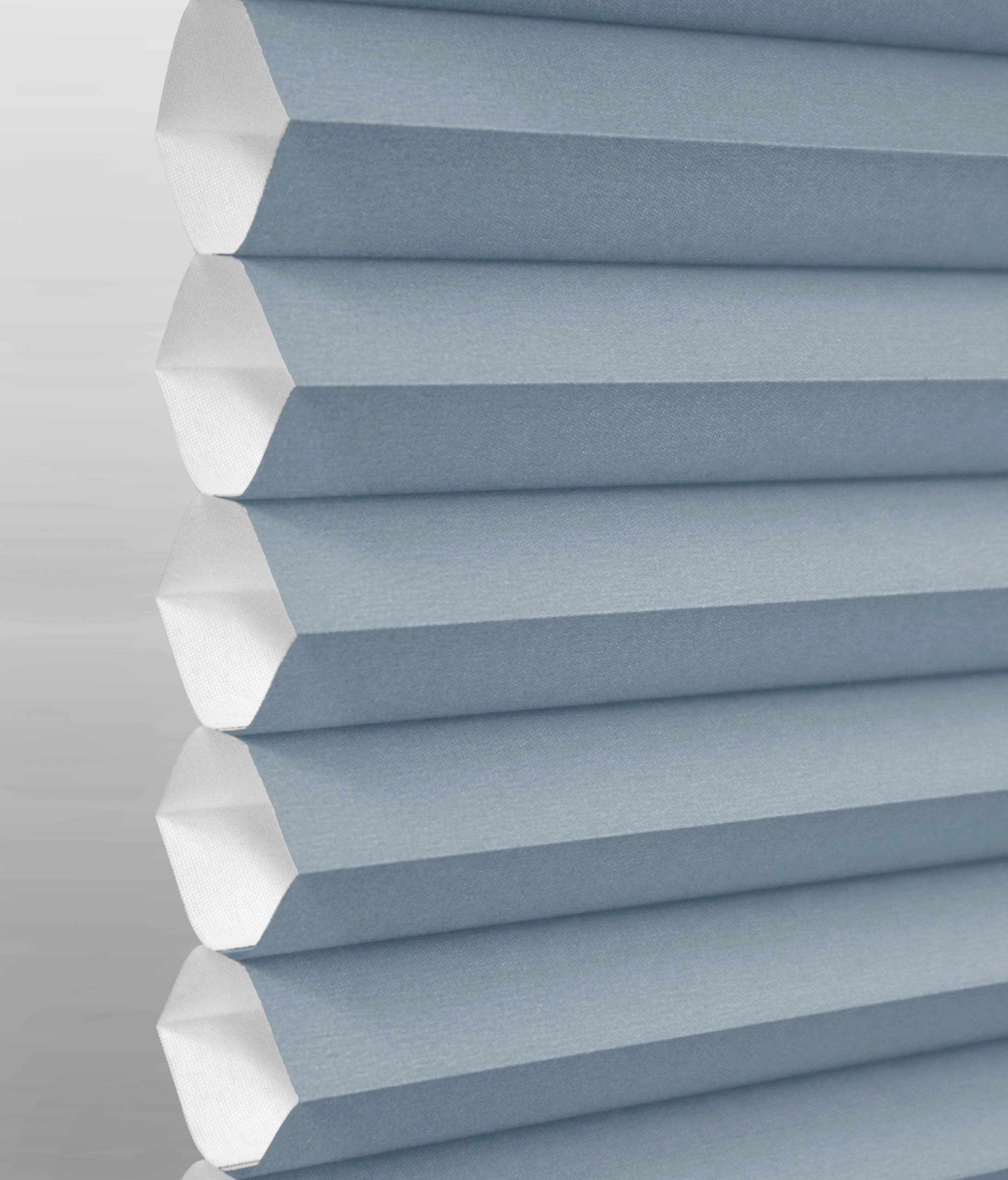 Blue Wind Whisper woven cellular shade fabric swatch