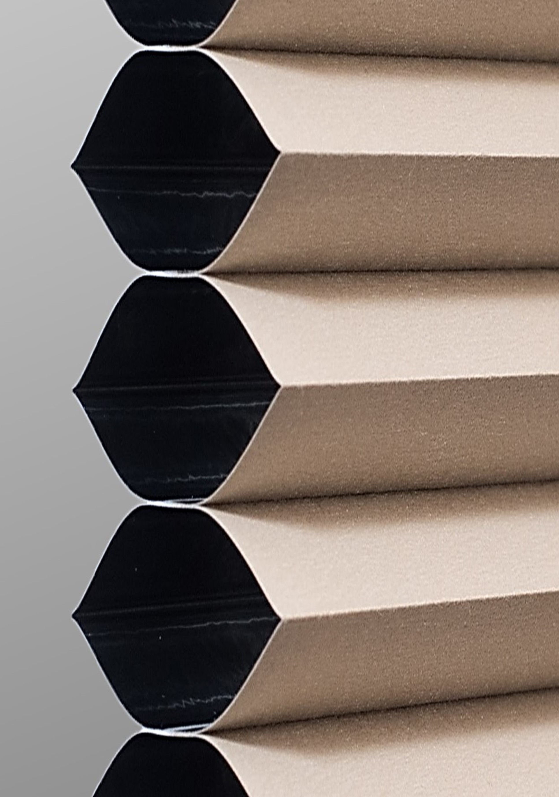 Fawn Single cell cellular shade fabric swatch
