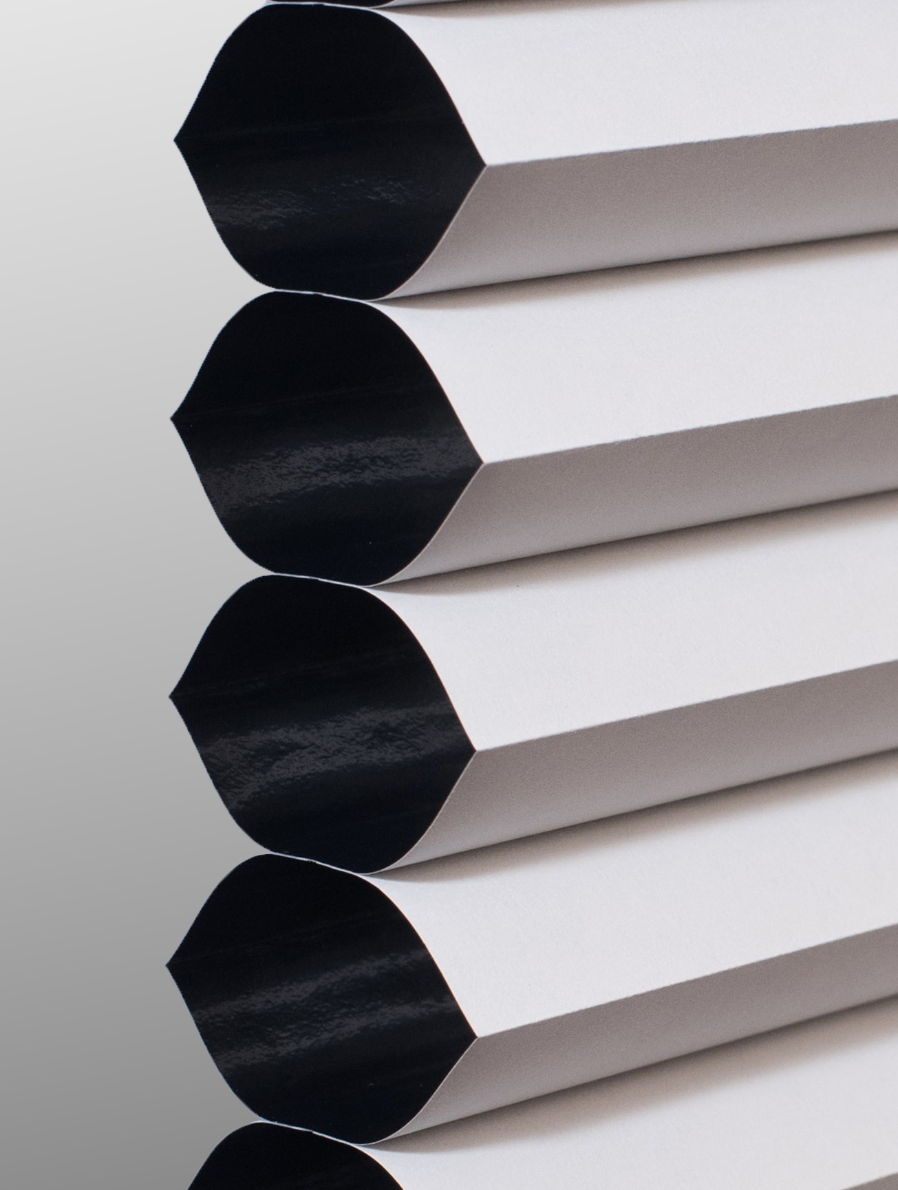 Winter White Smooth cellular shade fabric swatch