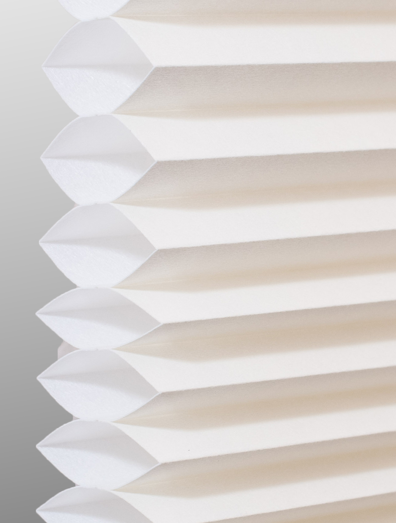 Snow White Single cell cellular shade fabric swatch