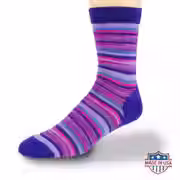 Thumbnail: purple striped dress socks