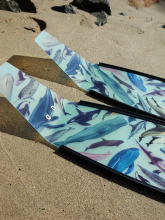 Thumbnail: Divermon Cetaceans Black Fiberglass