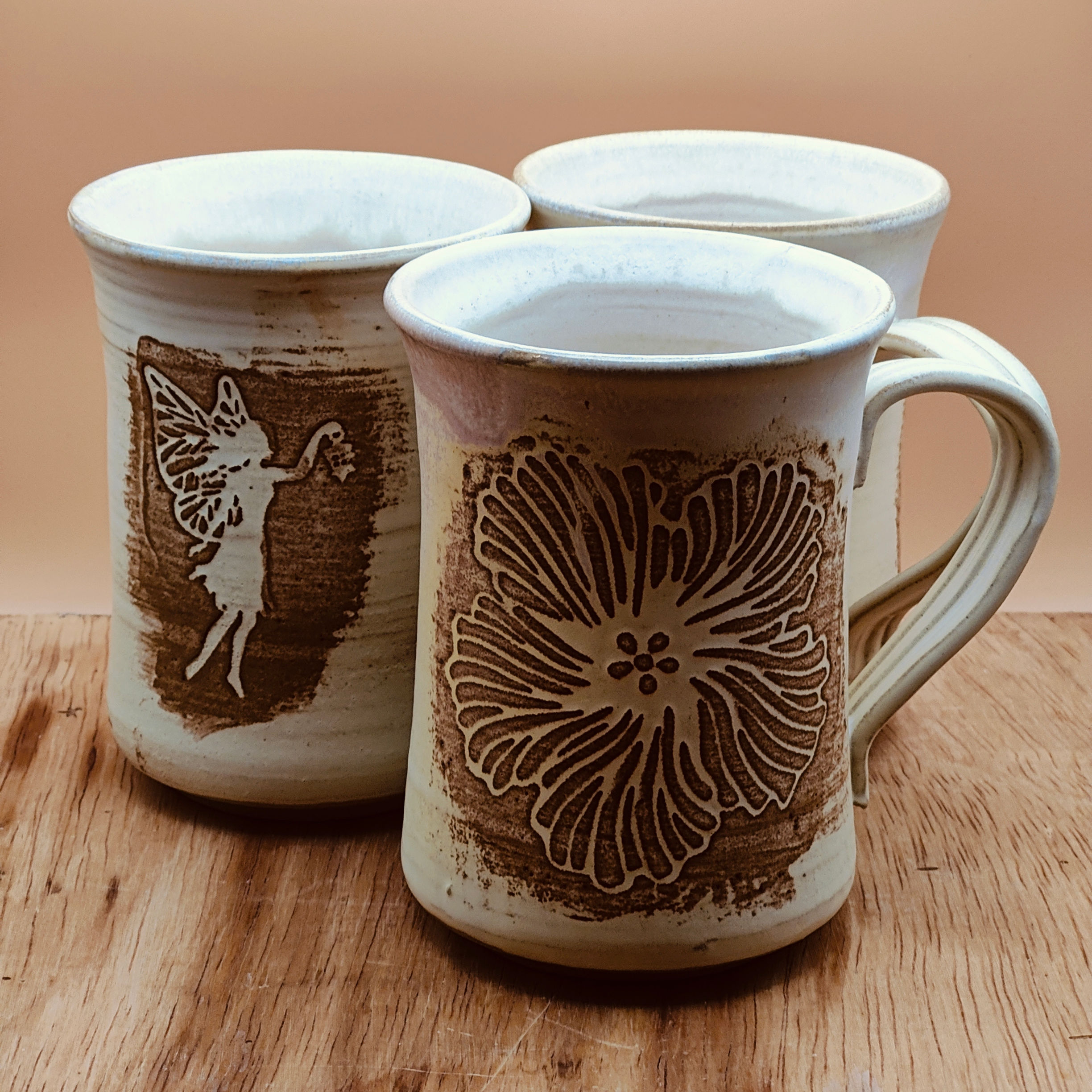 Brown Stain Mugs