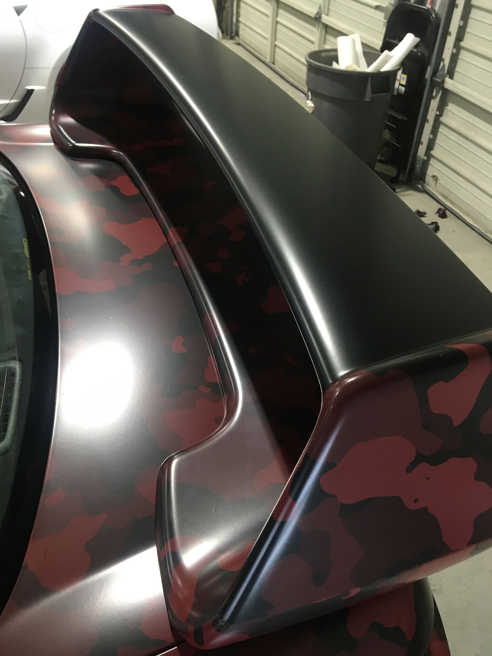 Red Camo + Satin Black