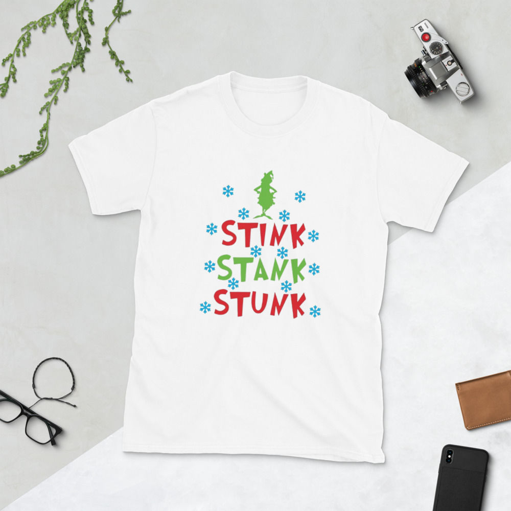 Short-Sleeve Unisex T-Shirt- Stink, Stank, Stunk