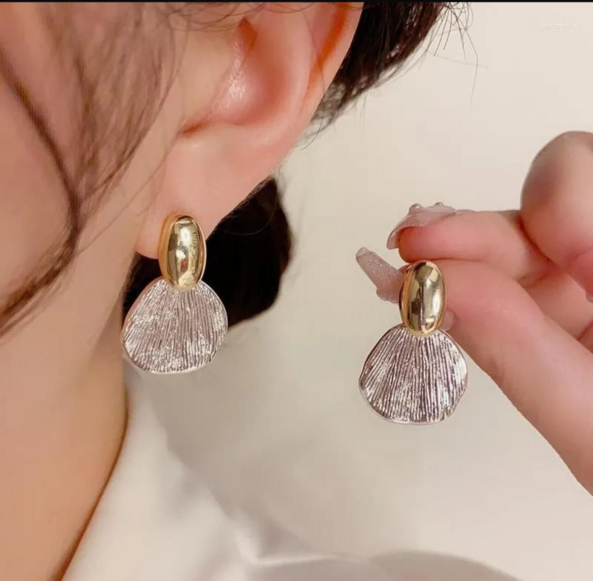 Metal Shell Earrings