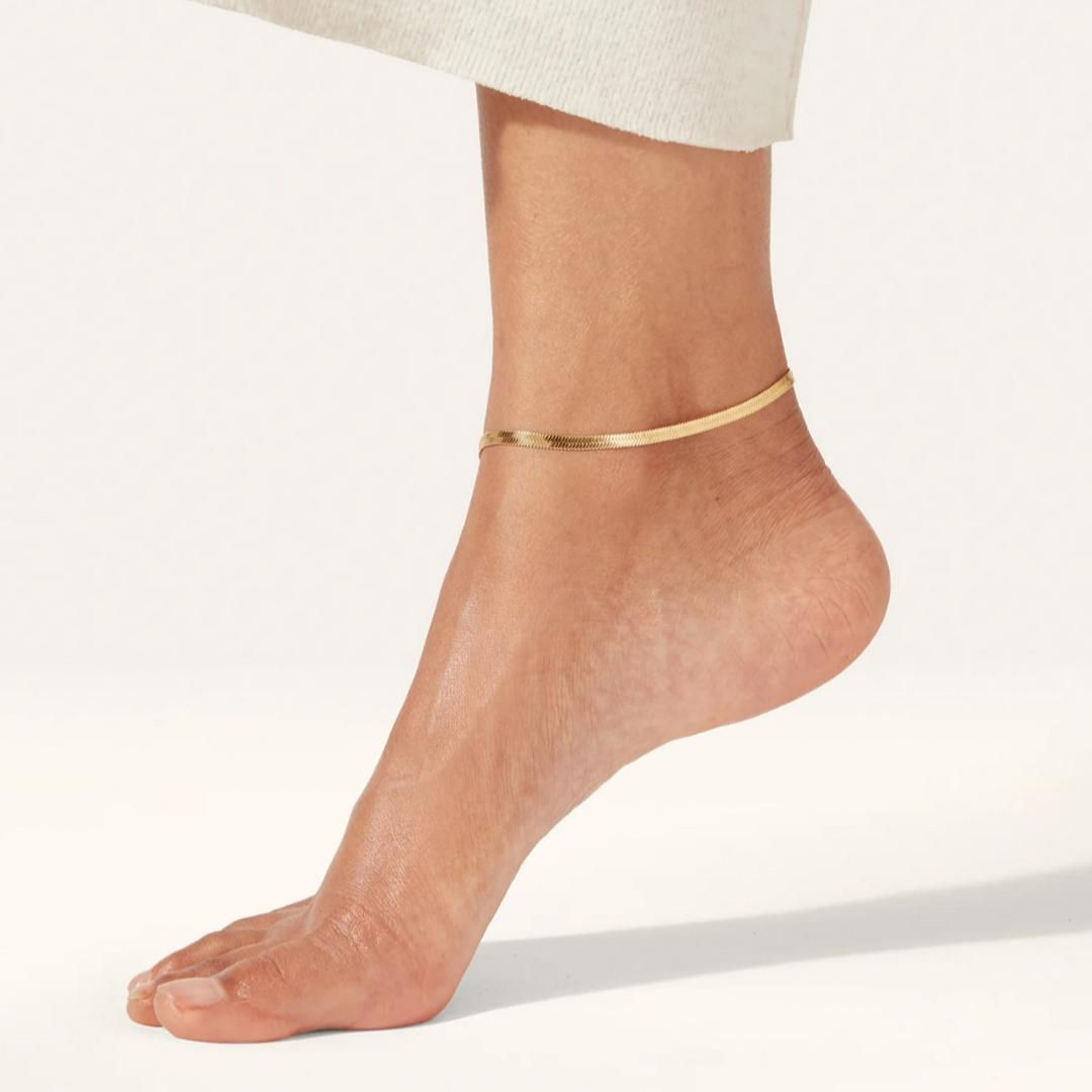 Snake chain anklet