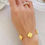 Thumbnail: Golden clover chain bracelet