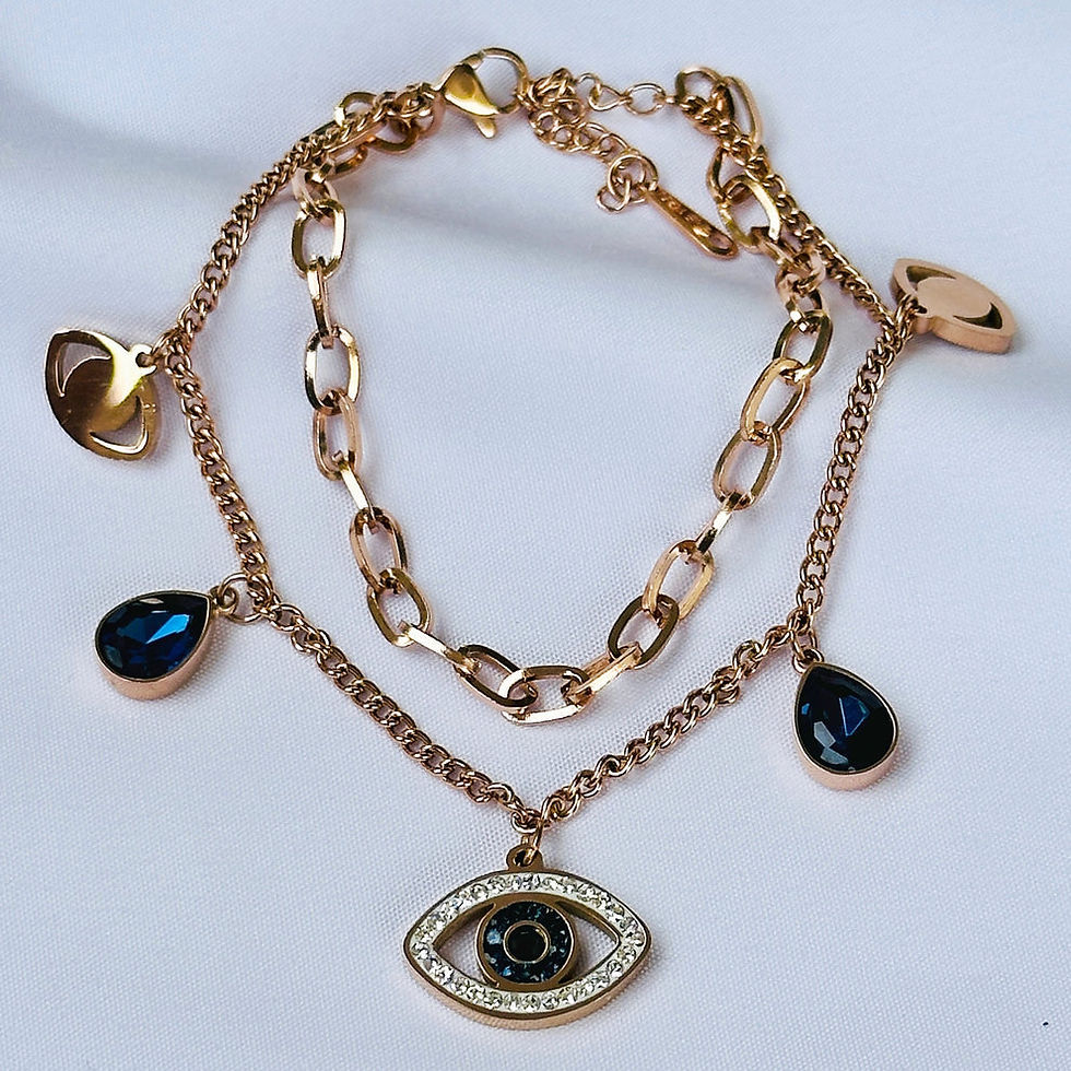 Thumbnail: Evil Eye Chain Bracelet