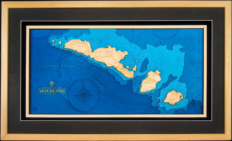 Thumbnail: Aran Islands - 3D coastal map