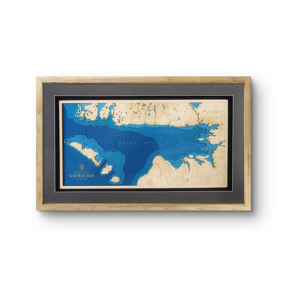 Thumbnail: Galway Bay / Aran Islands - 3D coastal map