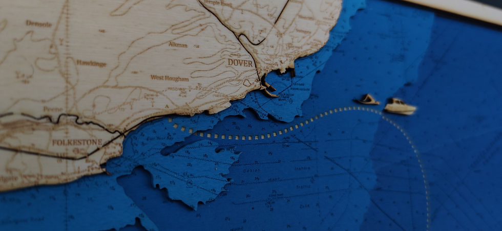 Coastal maps abroad - English channel