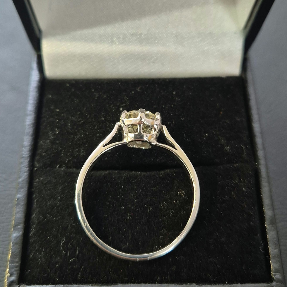 Miniature : Bague Solitaire Diamant Taille Ancienne