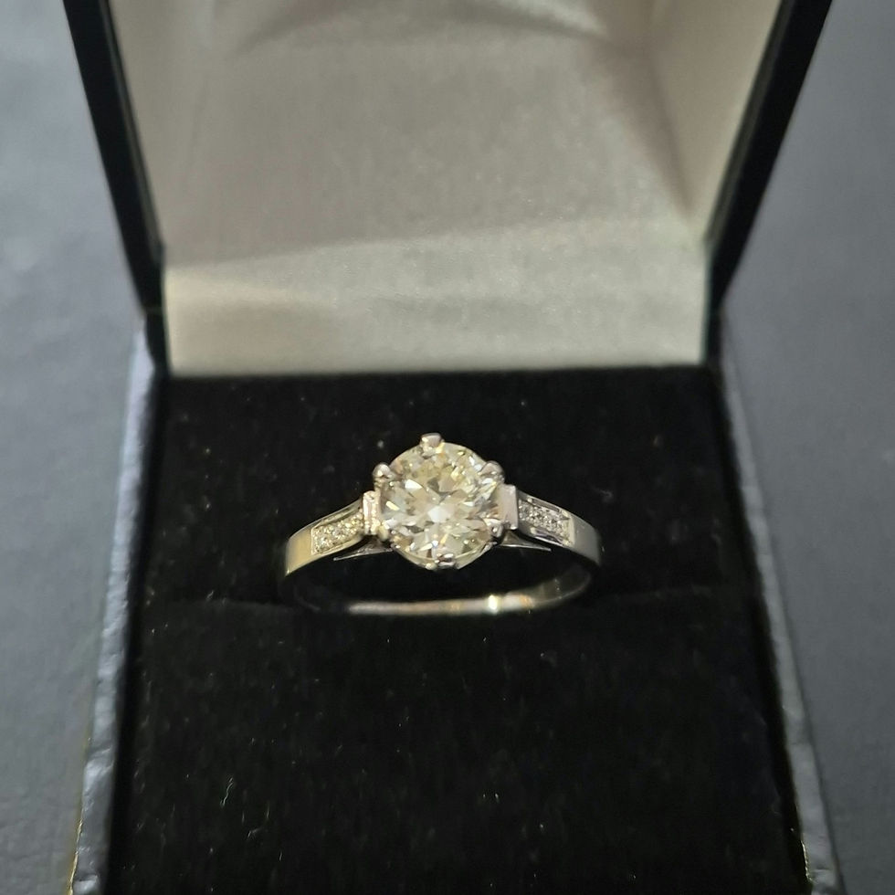 Miniature : Bague Solitaire Diamant Taille Ancienne