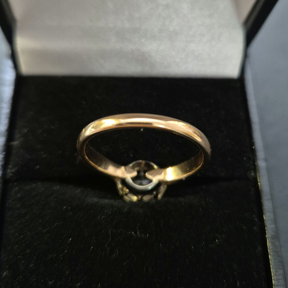 Miniature : Bague Solitaire  Art Déco  Diamant