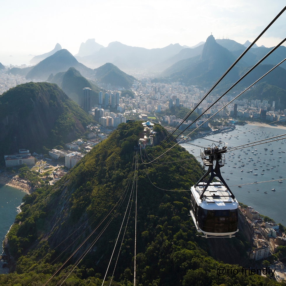 Vista aérea de Morro da Urca
