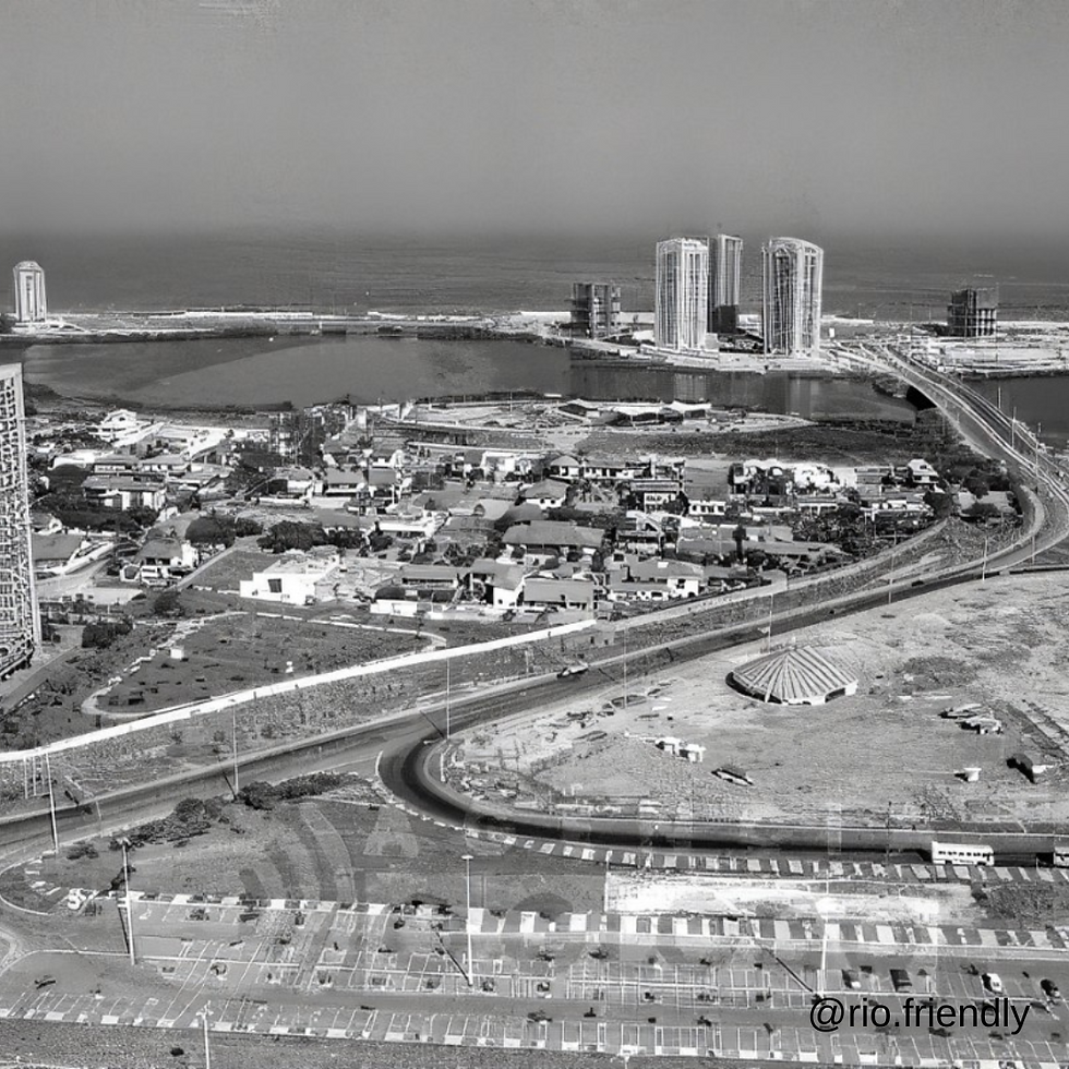 Vista aéra Barra da Tijuca 1984