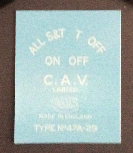 WW2 British Vehicle - CAV Switch - Lettering Decals | Mysite