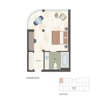Real Estate Floor Plan Hotel Room Plan