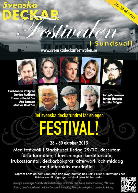 Svenska Deckarfestivalens affish för 2013