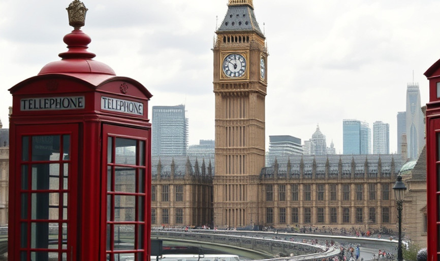  a wide image of London and on the left a red telephone booth .jpg