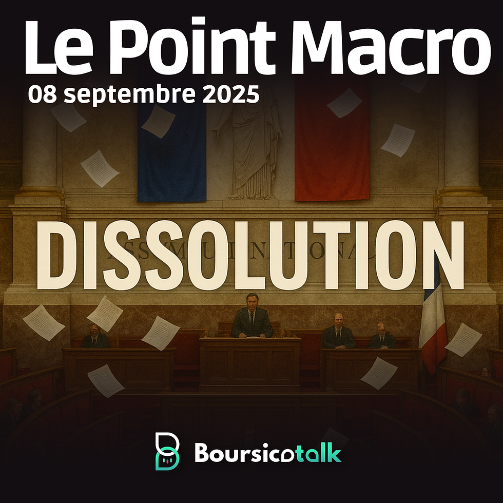 Le Point Macro du 08/09/2025. BoursicoTalk.