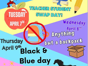 MRHS Spirit Week: Anything But a Backpack Day