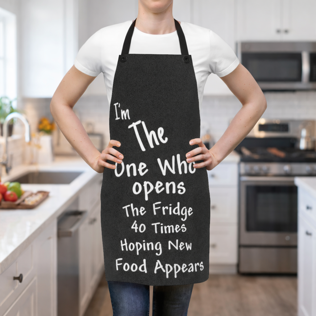 I’m The One Who Opens The Fridge Apron | Funny Kitchen Cooking Apron