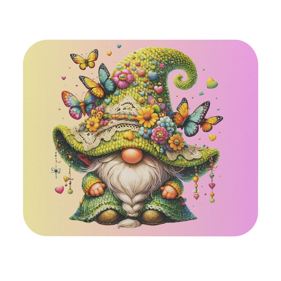 Thumbnail: Whimsical Gnome Spring Mousepad