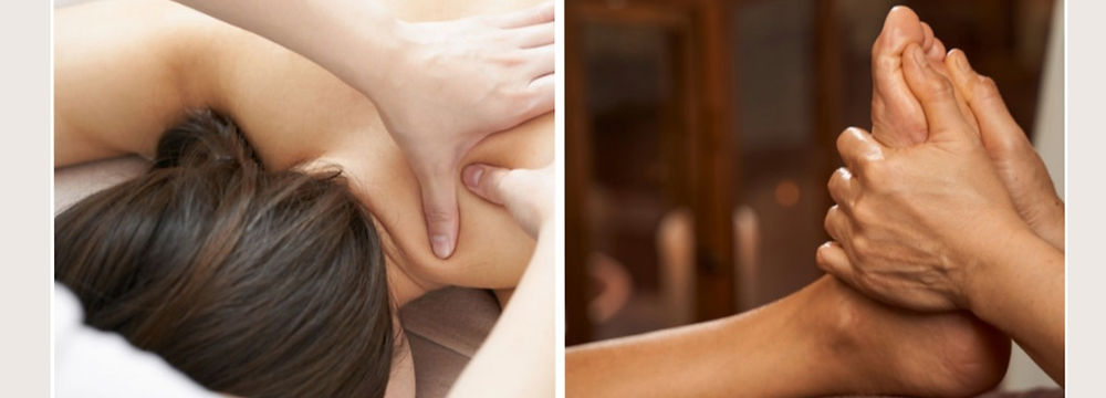 massage combination for body and feet in brussels
