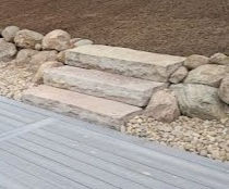 natural 4' stone stairs