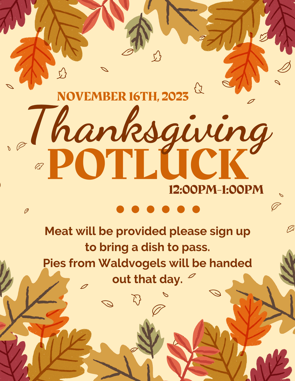 Thanksgiving Potluck