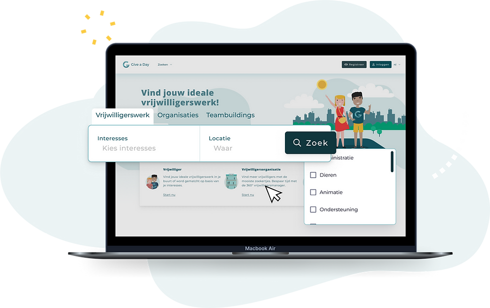 Het Give a Day corporate volunteering platform