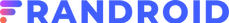 Blue Frandroid logo on transparent background